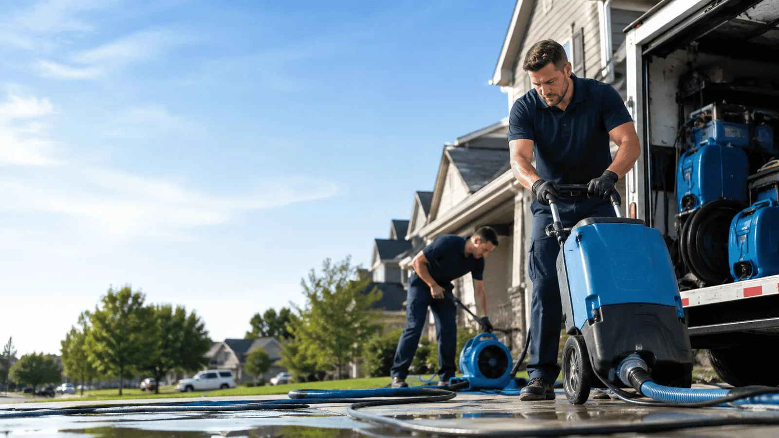 Dehumidification being performed in Cleveland Heights, OH